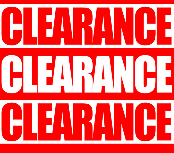 CLEARANCE - Please read item Descriptions