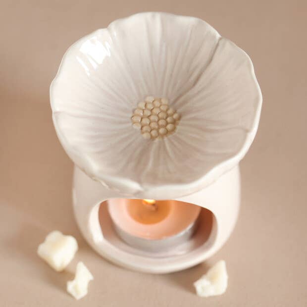 Soft Pink Blossom Ceramic Wax Melt / Oil Burner