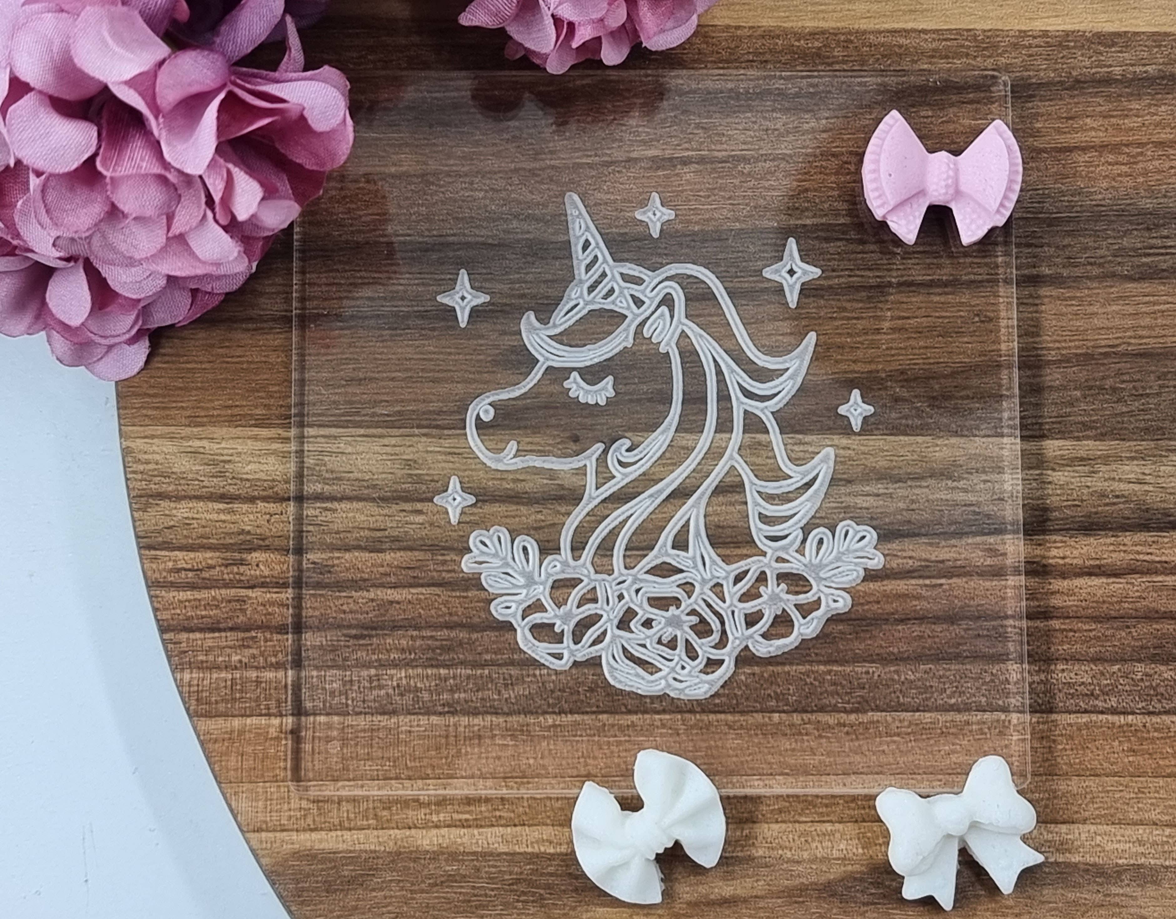 Make & Fun Unicorn Fondant Embosser, Cookie Debosser