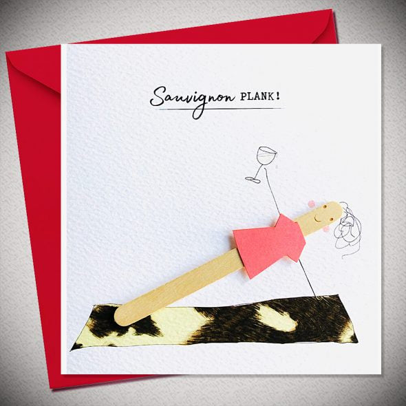 Sauvignon Plank Greeting Card & Envelope