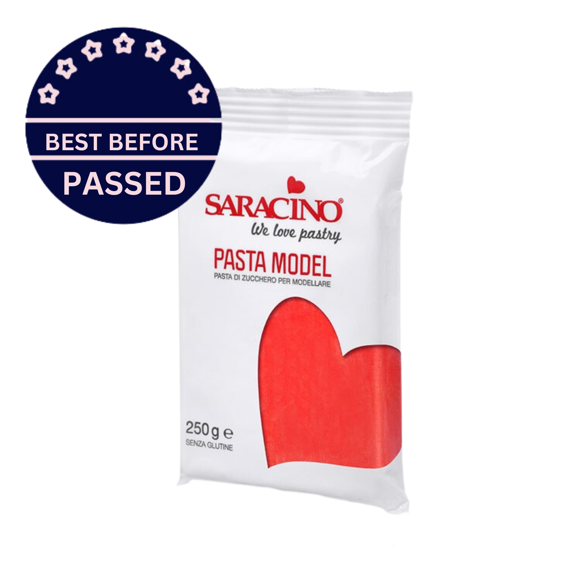 BB PASSED 30/09/23 Saracino Modelling Paste Pasta Model - Rossa- Red 250g