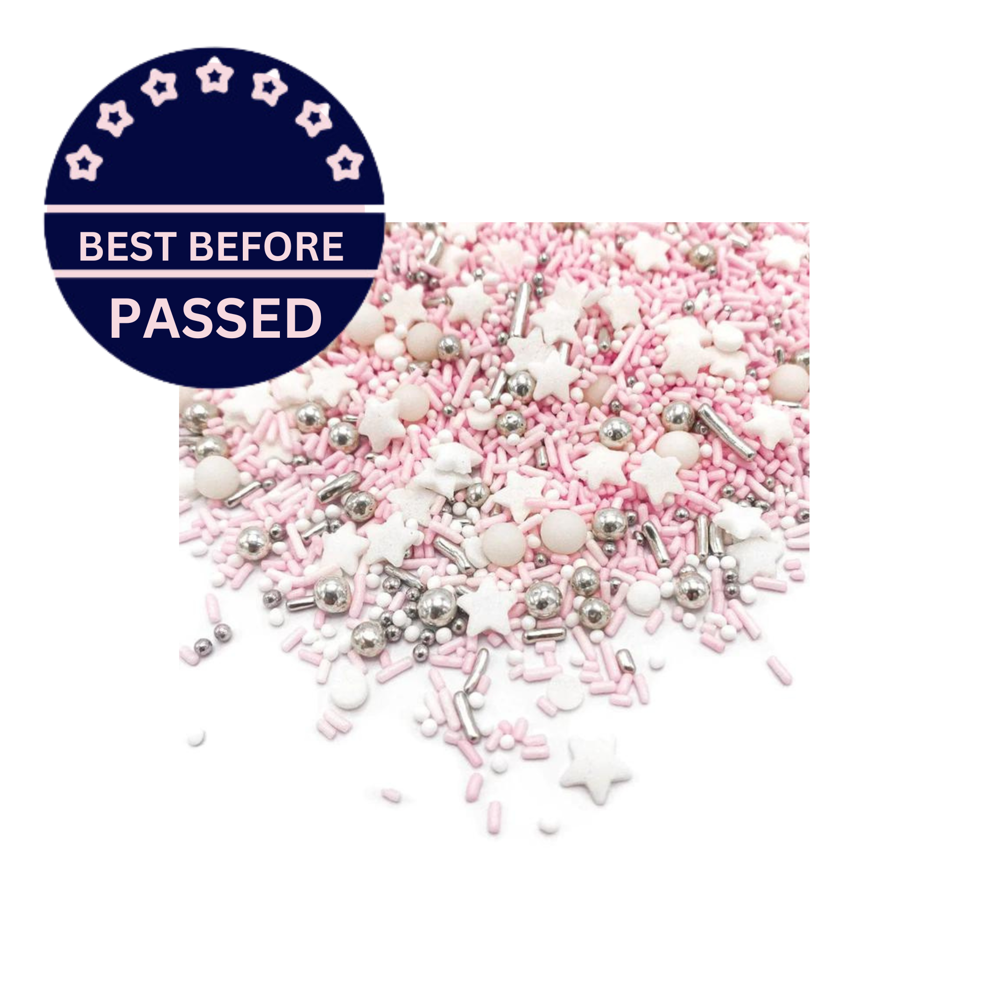 BB PASSED 06/23 Happy Sprinkles - Luxury Edible Sprinkle Cake Decoration Mix - Shy Princess - VEGAN