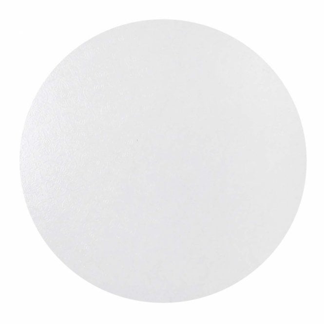 Circa 22cm / 9 Inch Masonite Deep Cake Board - White Round / Circle (12mm Thick)