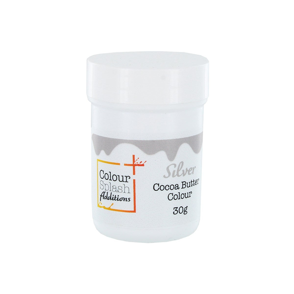 Colour Splash Additions - Cocoa Butter Edible Food Chocolate Colour - Silver 30g