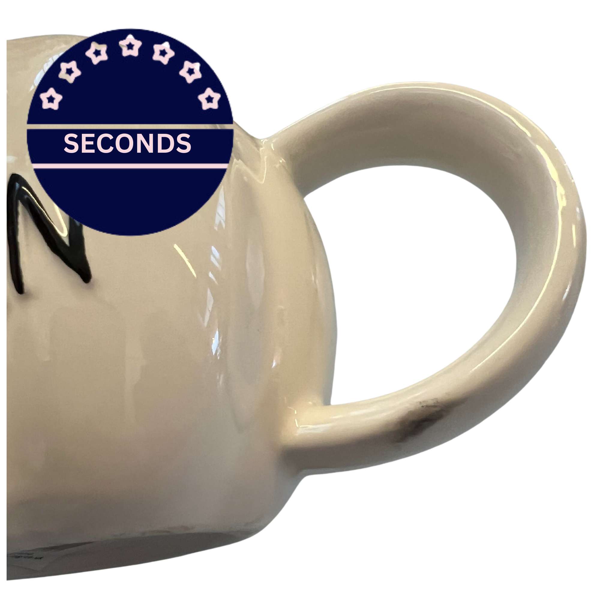 SECONDS - 'Hello Pumpkin' White Pumpkin Shaped Autumn Halloween Mug