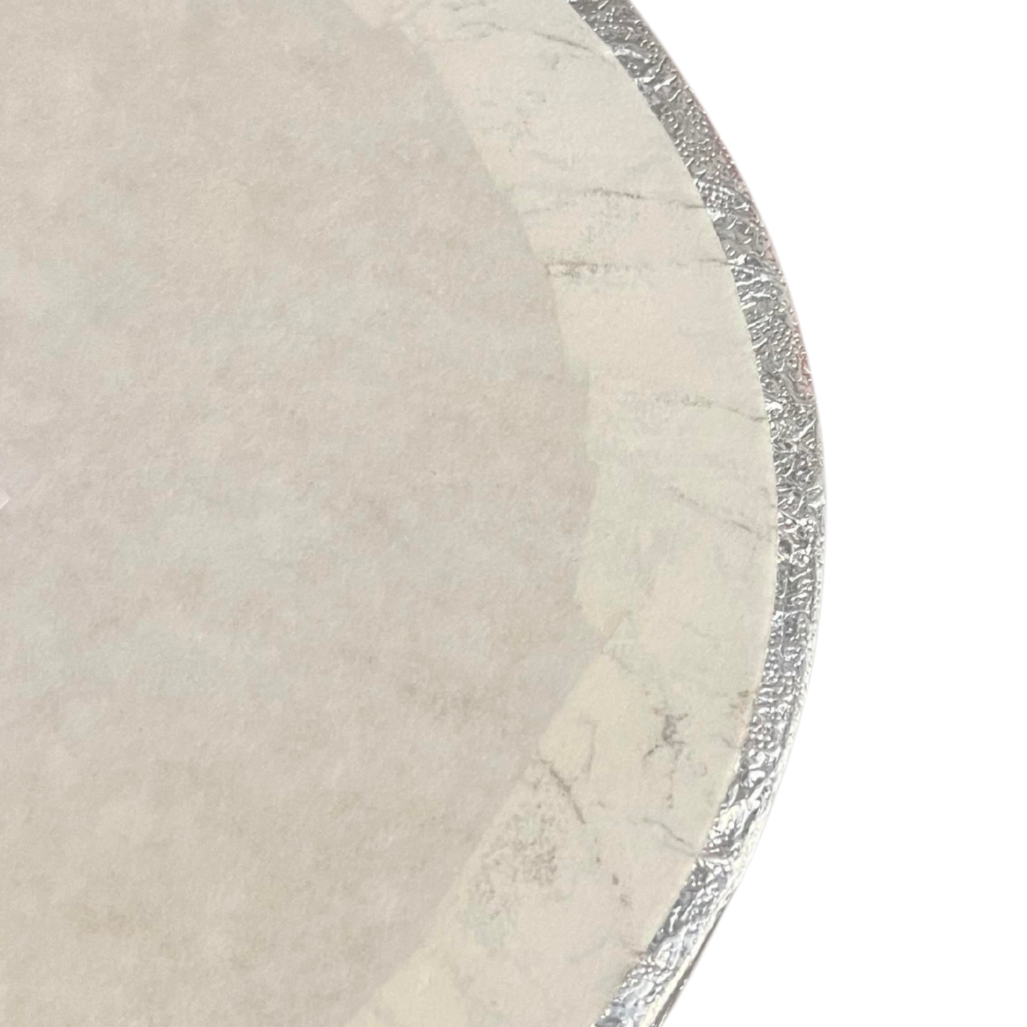 SECONDS - Oval Cake Drum 12mm Thick Cake Board - Silver - 12" x 10"