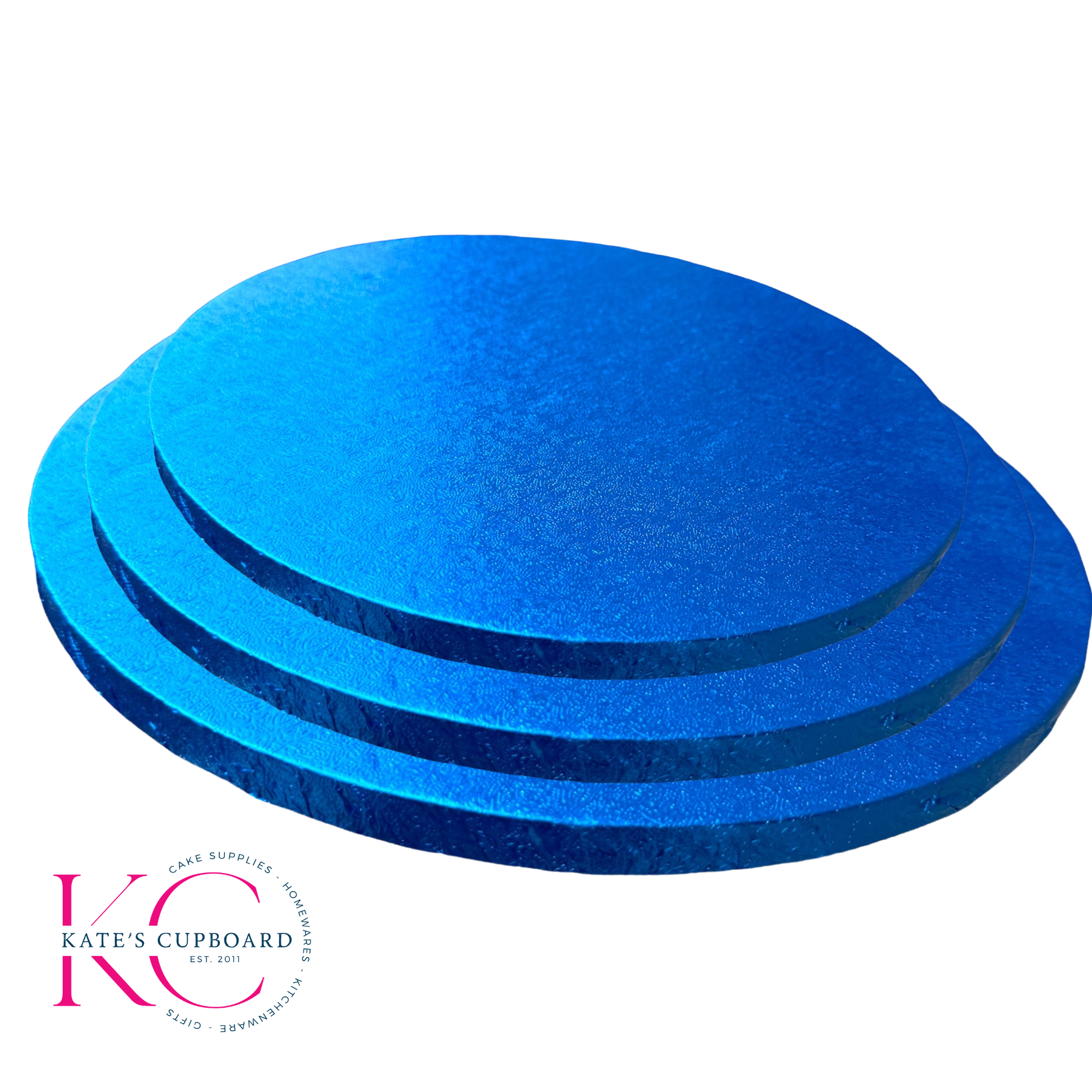 Cake Drum Board 12mm Thick - Blue - Choose Size - Round (Circle) - Sold Singly