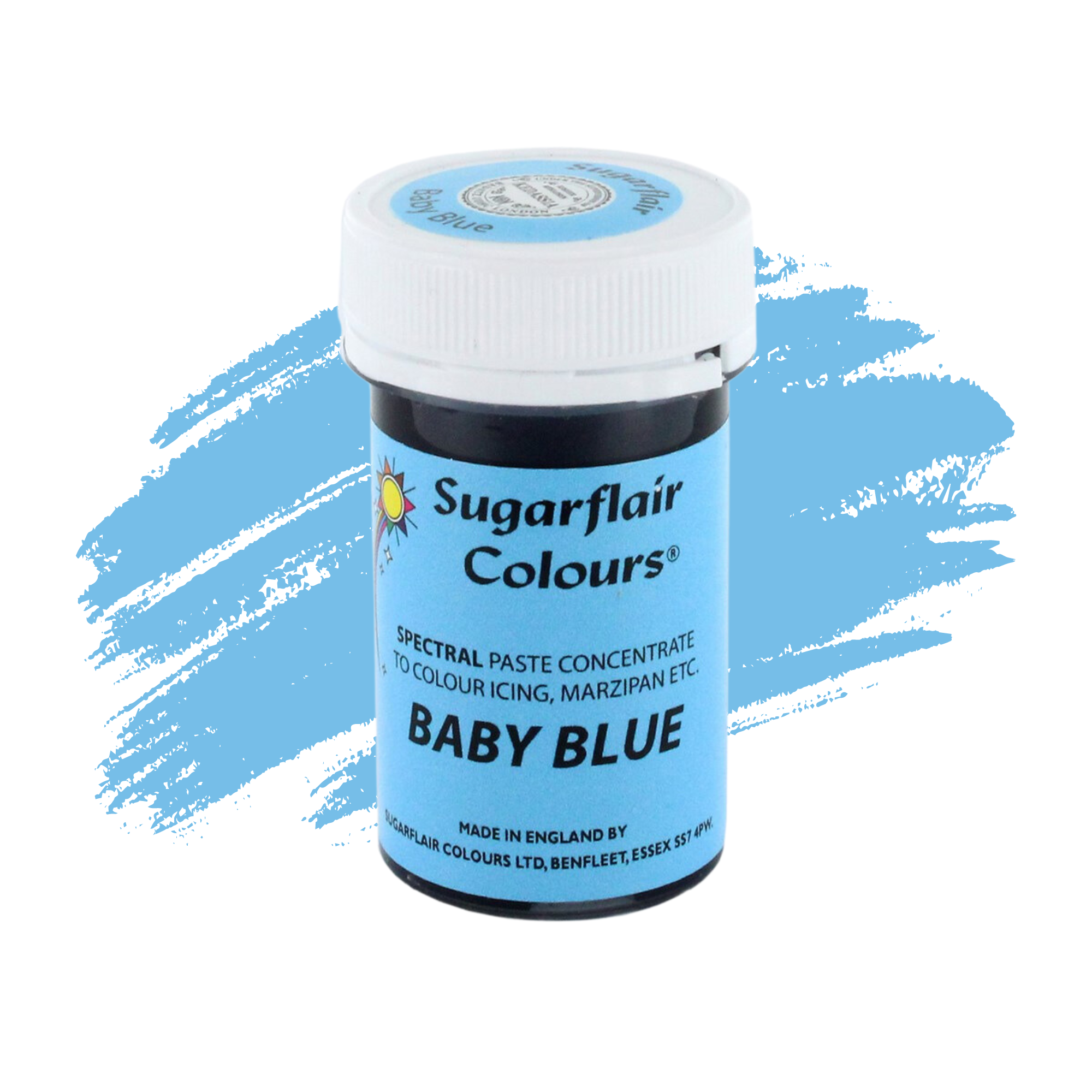 Sugarflair Paste Colours Concentrated Food Colouring - Spectral Baby Blue - 25g