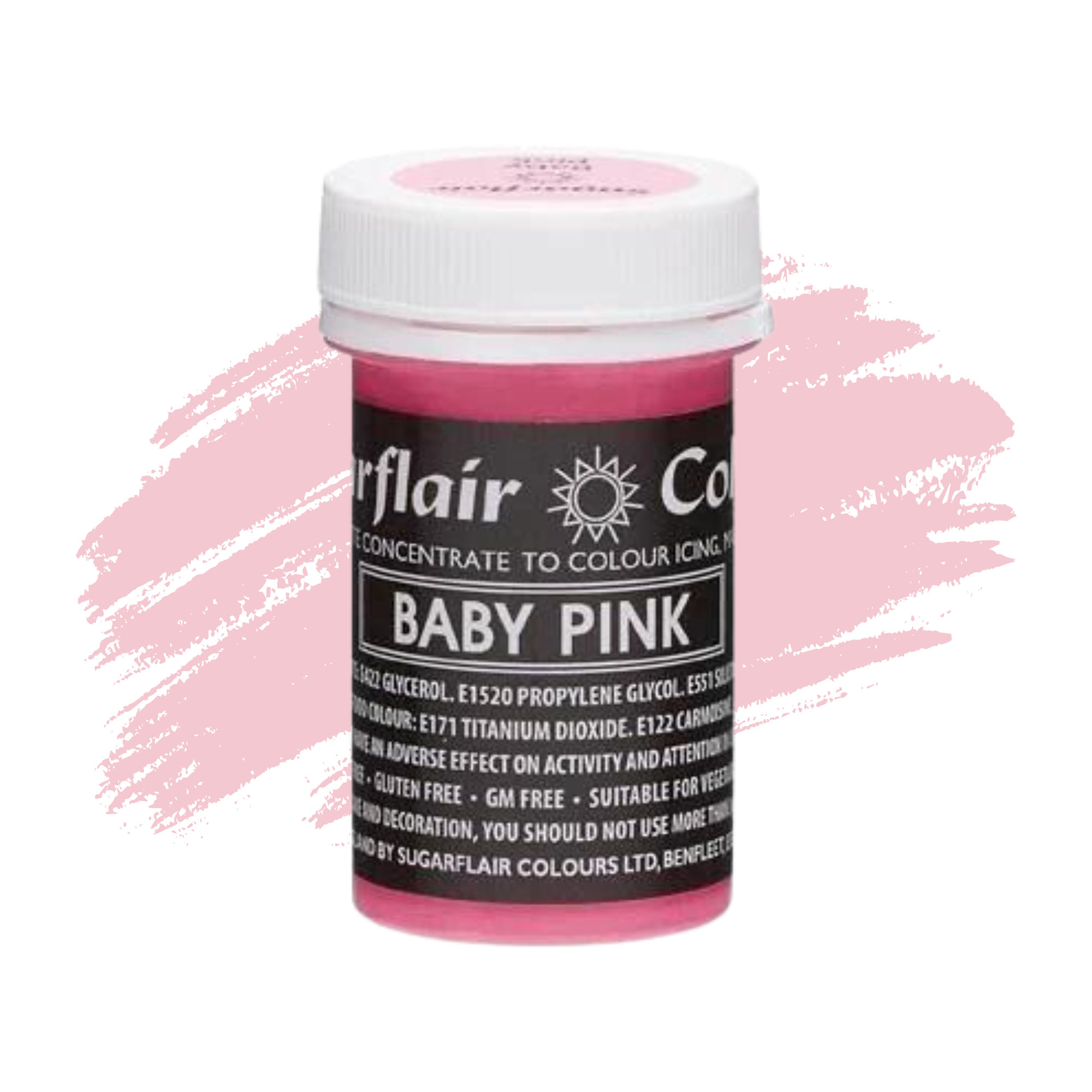 Sugarflair Paste Colours Concentrated Food Colouring - Pastel Baby Pink - 25g