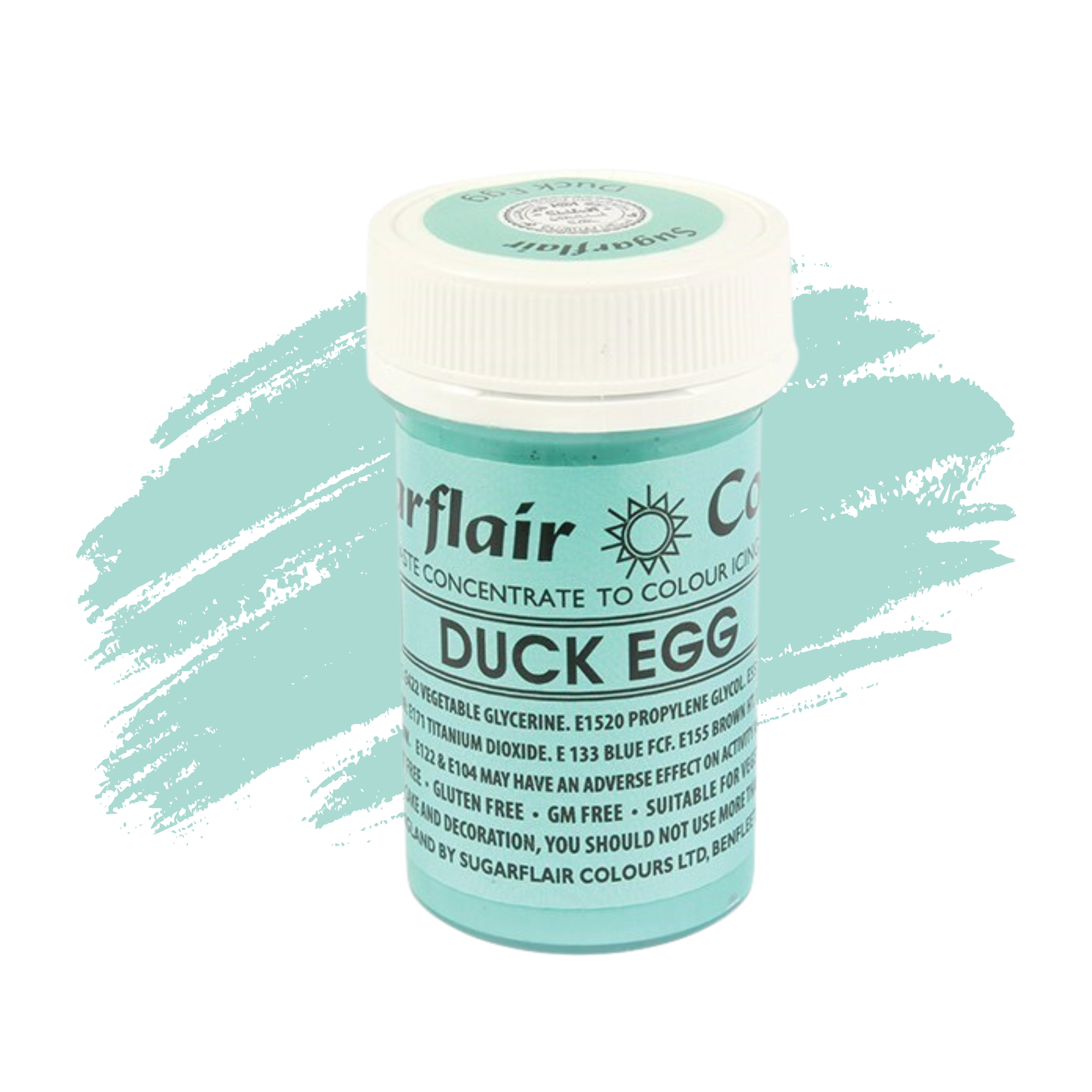 Sugarflair Paste Colours Concentrated Food Colouring - Spectral Duck Egg - 25g
