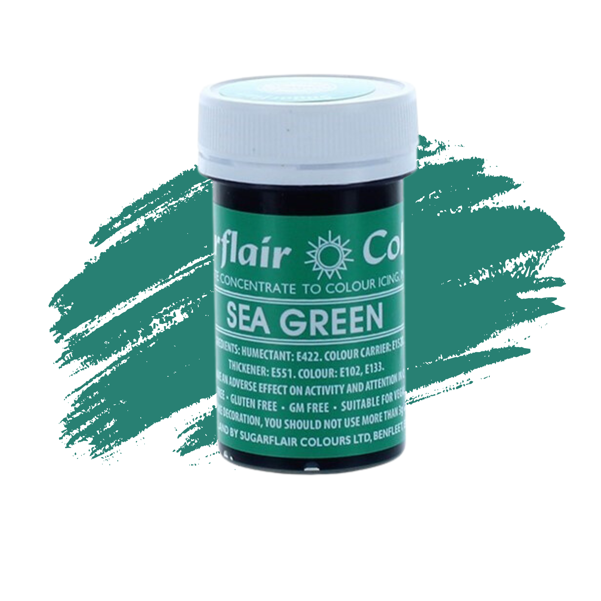 Sugarflair Paste Colours Concentrated Food Colouring - Spectral Sea Green - 25g