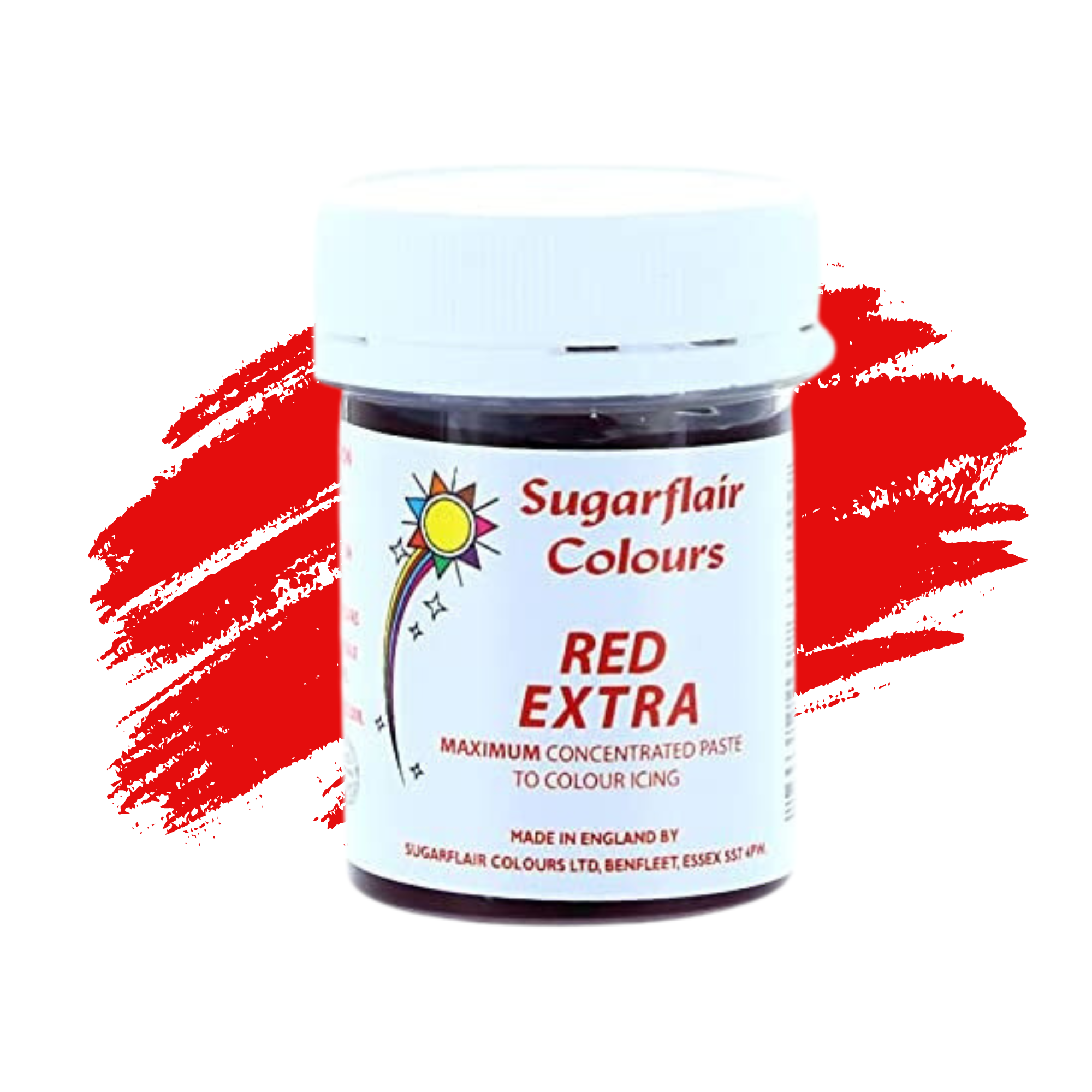 Sugarflair Paste Colours Maximum Concentrated Food Colouring - Red Extra - 42g