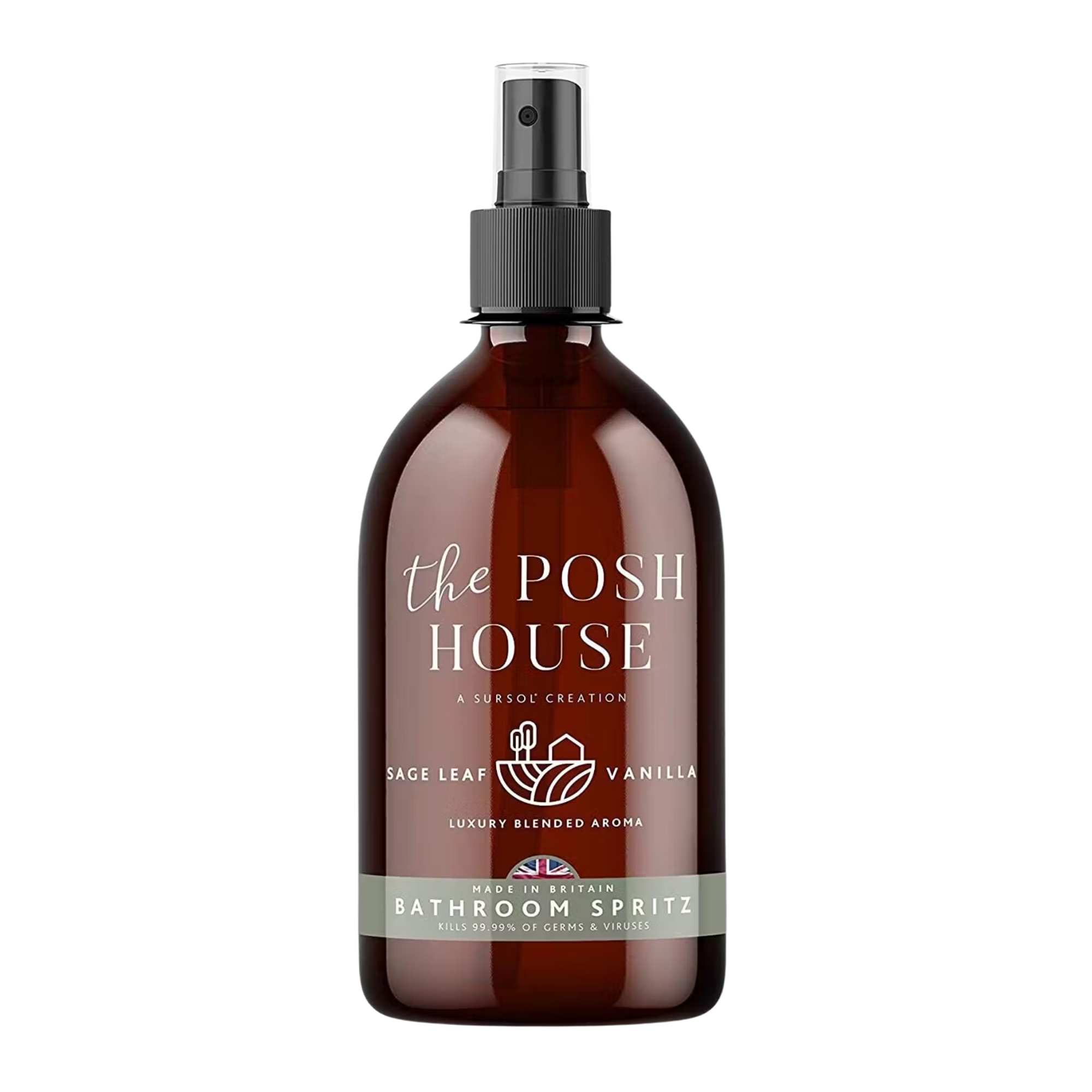 The Posh House - Bathroom Spritz Disinfectant - Sage Leaf & Vanilla