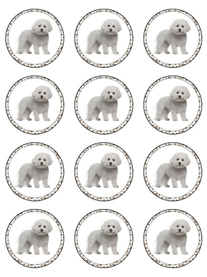 Edible dog cupcake toppers best sale