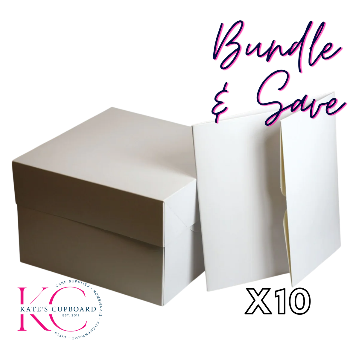 White cake box deals