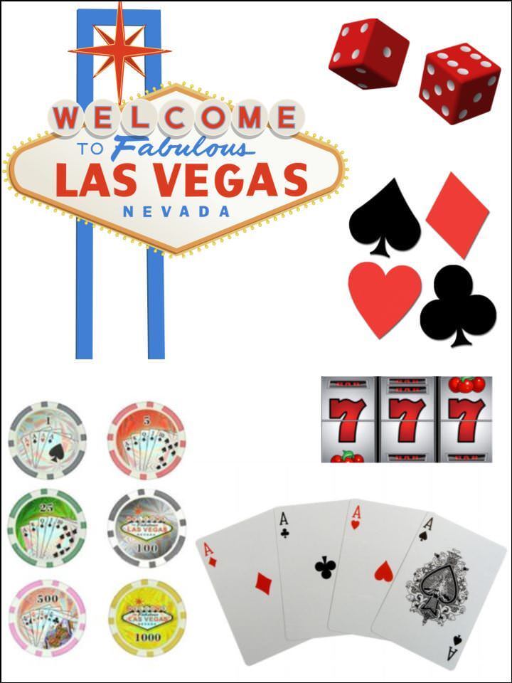 Las Vegas sign Poker cards nevada card edible Printed Cake Decor Topper Icing Sheet  Toppers Decoration