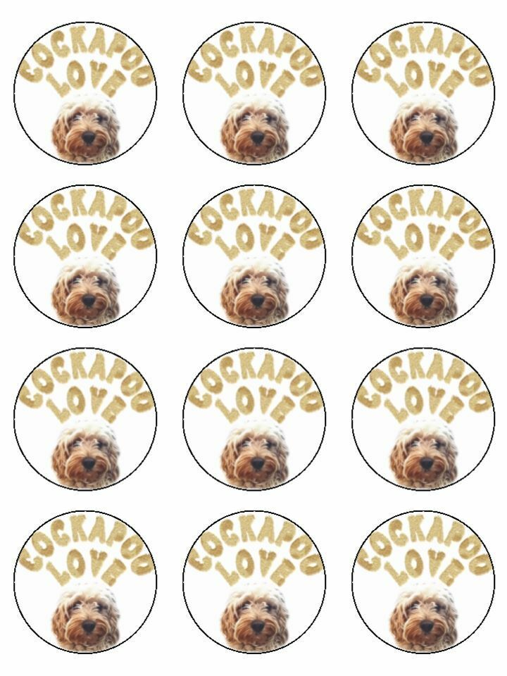 Cockapoo cupcakes clearance