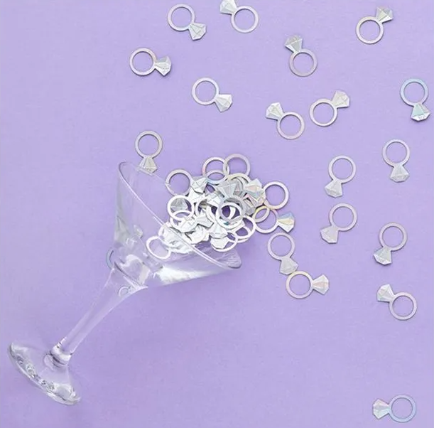 Diamond Ring Shaped Table Confetti 14 grams