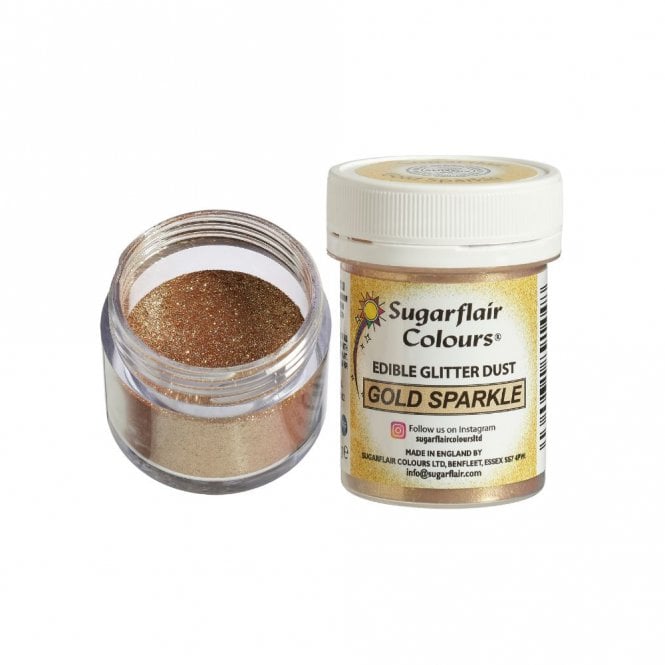 Sugarflair Gold Sparkle Edible Glitter Dust 10g