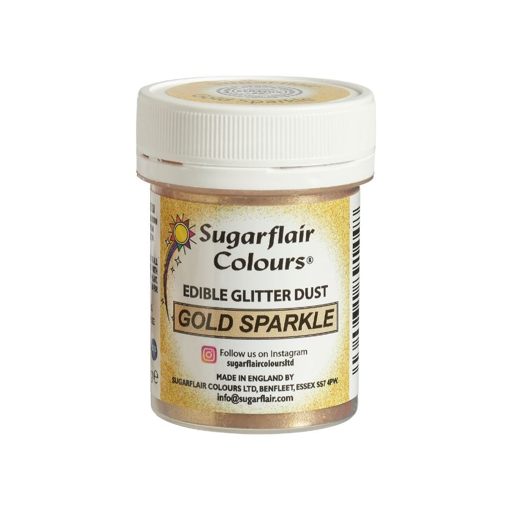 Sugarflair Gold Sparkle Edible Glitter Dust 10g