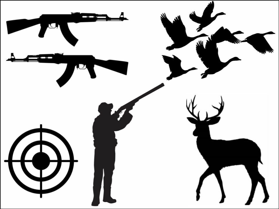 Hunting animal sport Silhouette Background edible Printed Cake Decor T