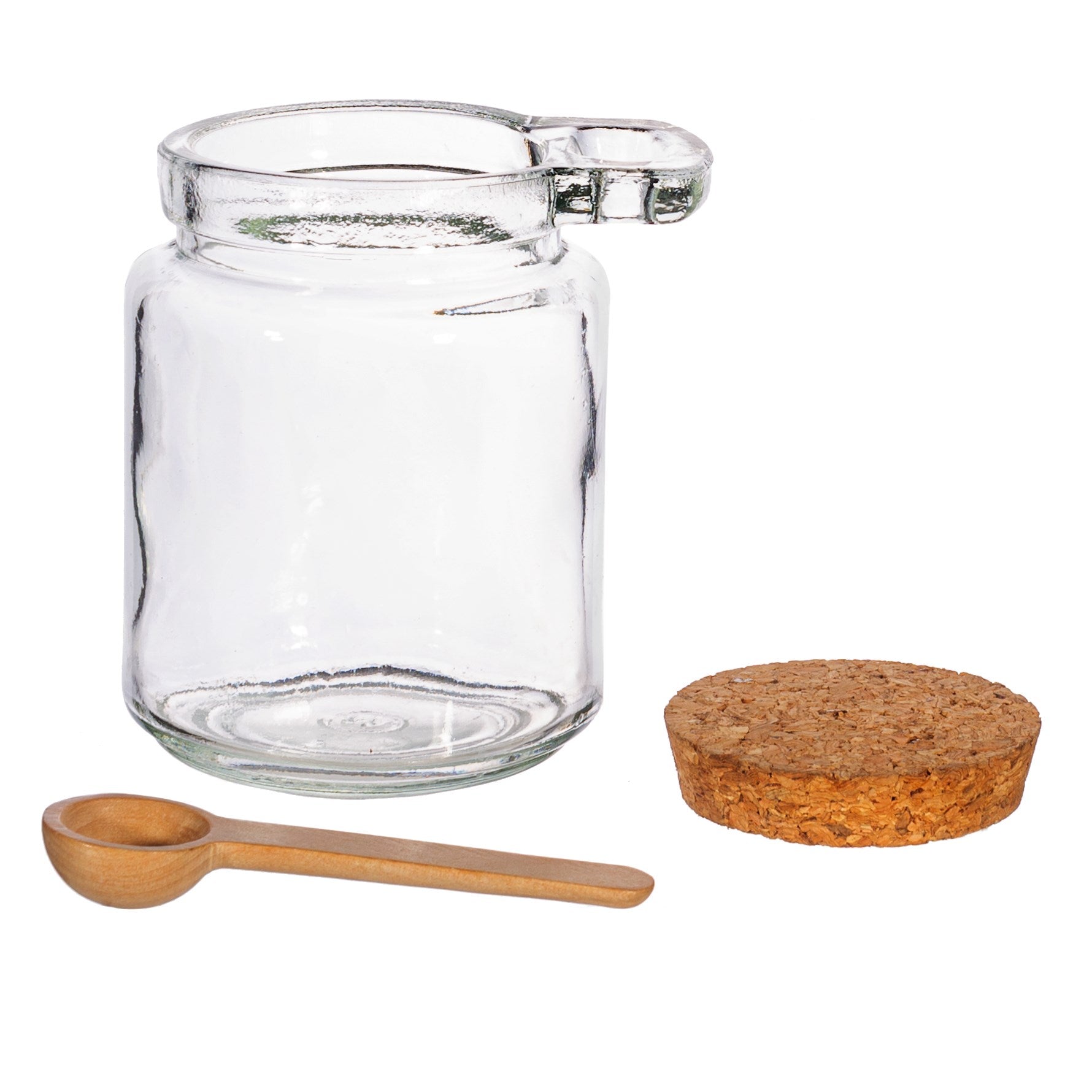 Sass & Belle Glass Jar and Bamboo Spoon with cork Lid