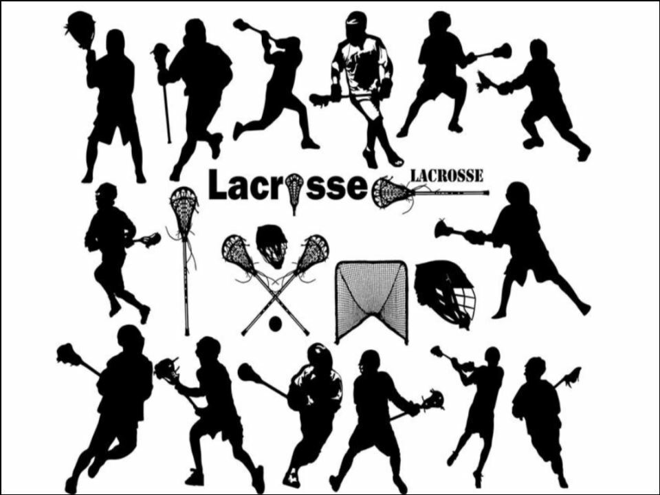 Lacrosse sport Silhouette Background edible Printed Cake Decor Topper Icing Sheet Toppers Decoration