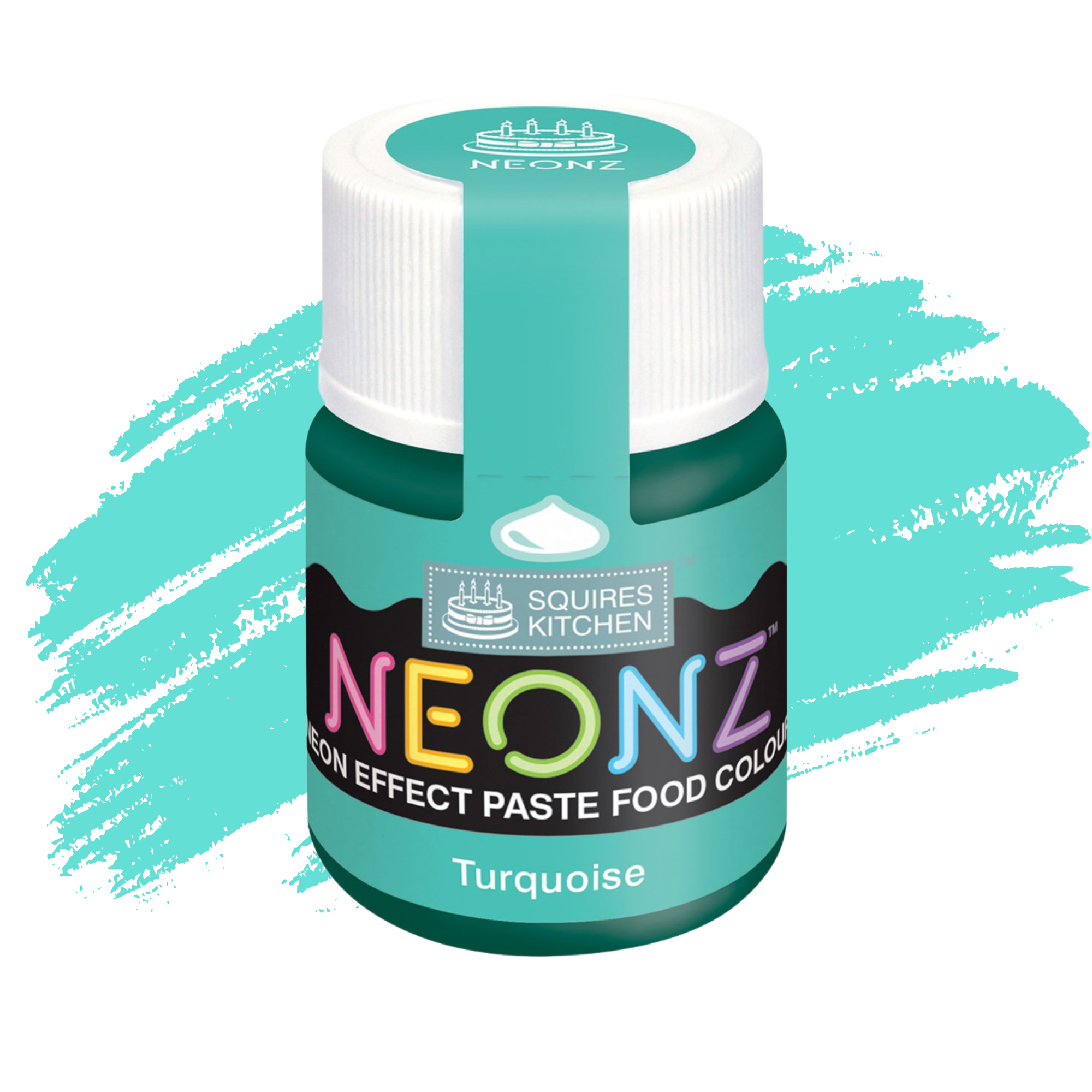 Squires Kitchen Neonz Neon Effect Concentrated Paste Food Colouring - 20g - Turquoise