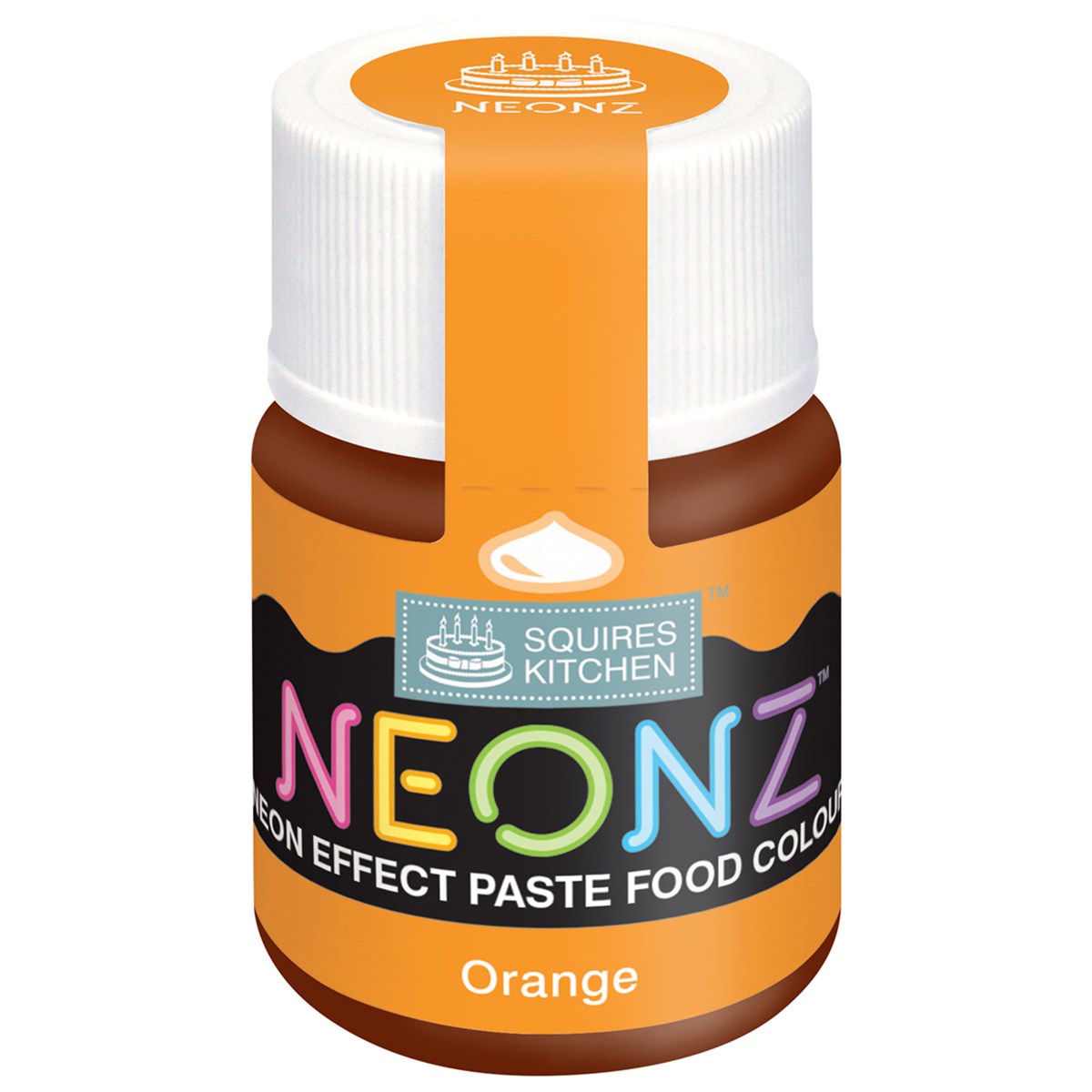 Squires Kitchen Neonz Neon Effect Concentrated Paste Food Colouring - 20g - Orange