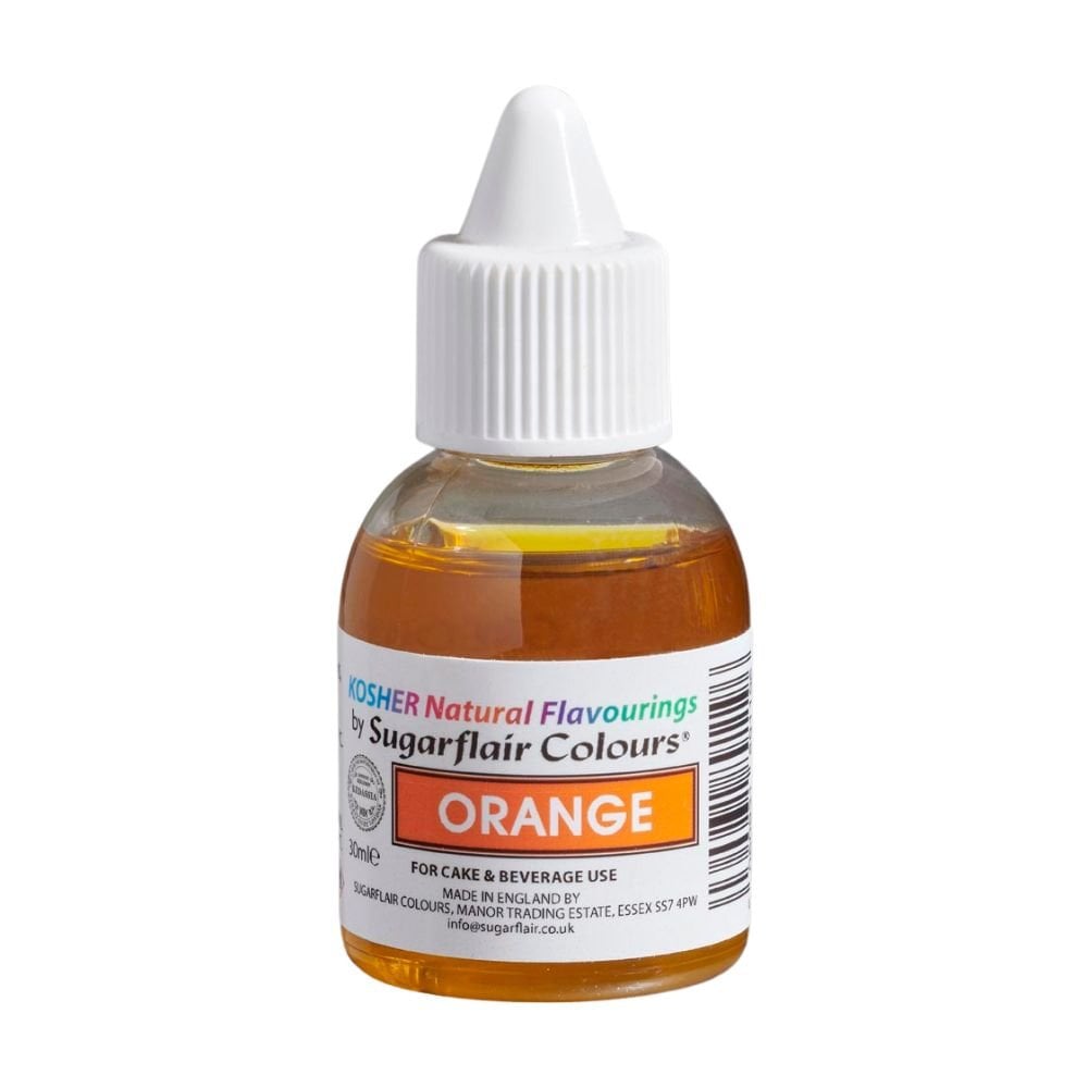 Sugarflair Orange - Kosher Concentrated Natural Flavour / Food Flavouring 30ml