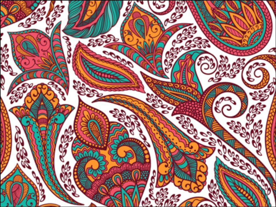 indian paisley pattern colourful bright edible Printed Cake Decor Topper Icing Sheet  Toppers Decoration