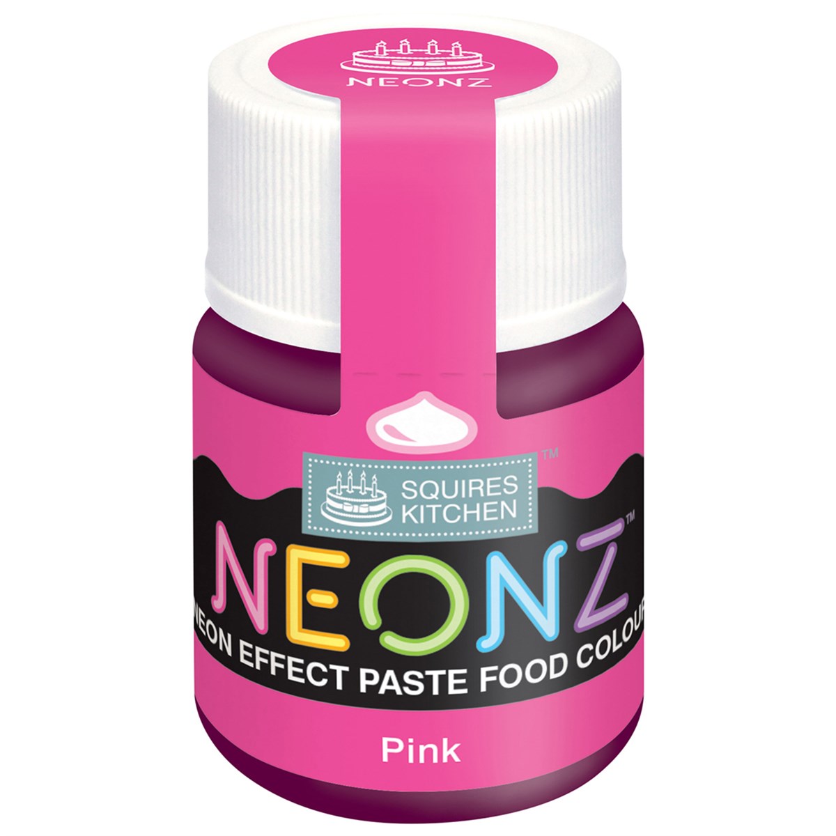 Squires Kitchen Neonz Neon Effect Concentrated Paste Food Colouring - 20g - Pink