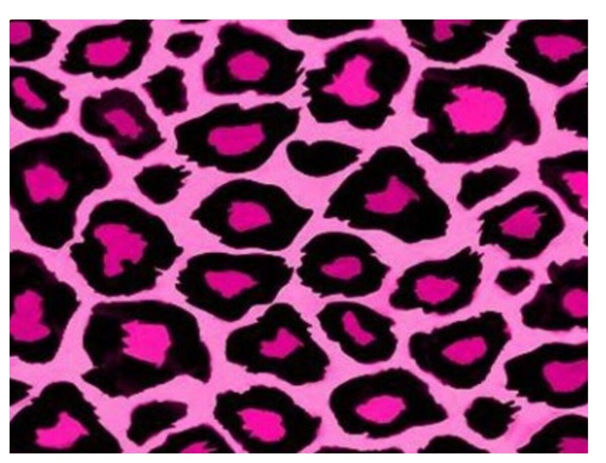 Pink Leopard Print edible Cake Decor Topper Icing Sheet  Toppers Decoration