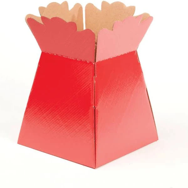 Oasis Porto Red cardboard Transport Vase / Display Box 