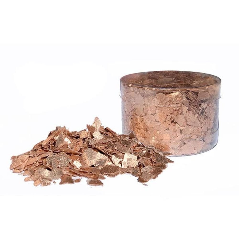 Crystal Candy Edible Cake Flakes - Rose Gold