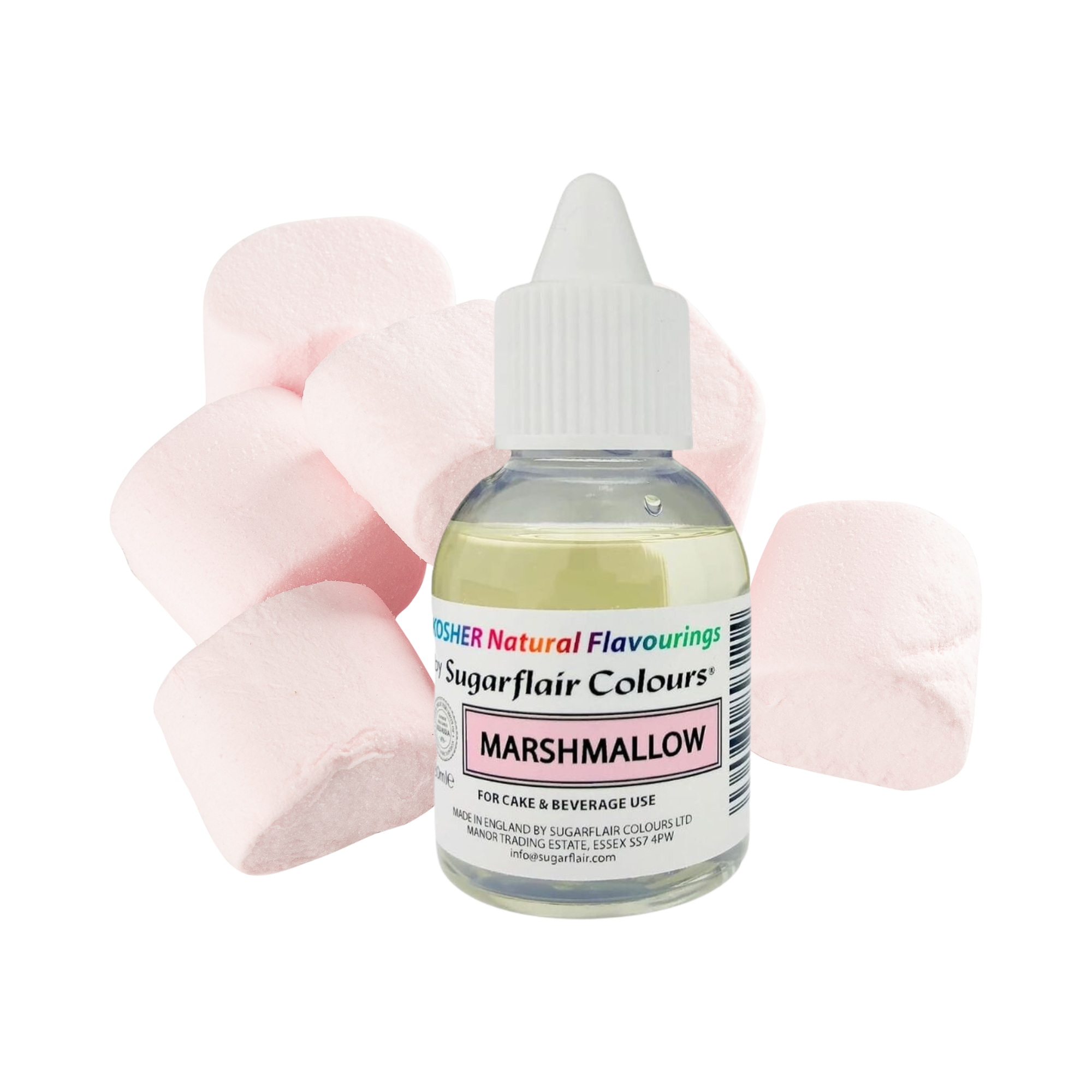 Sugarflair Marshmallow - Kosher Concentrated Natural Flavour / Food Flavouring 30ml