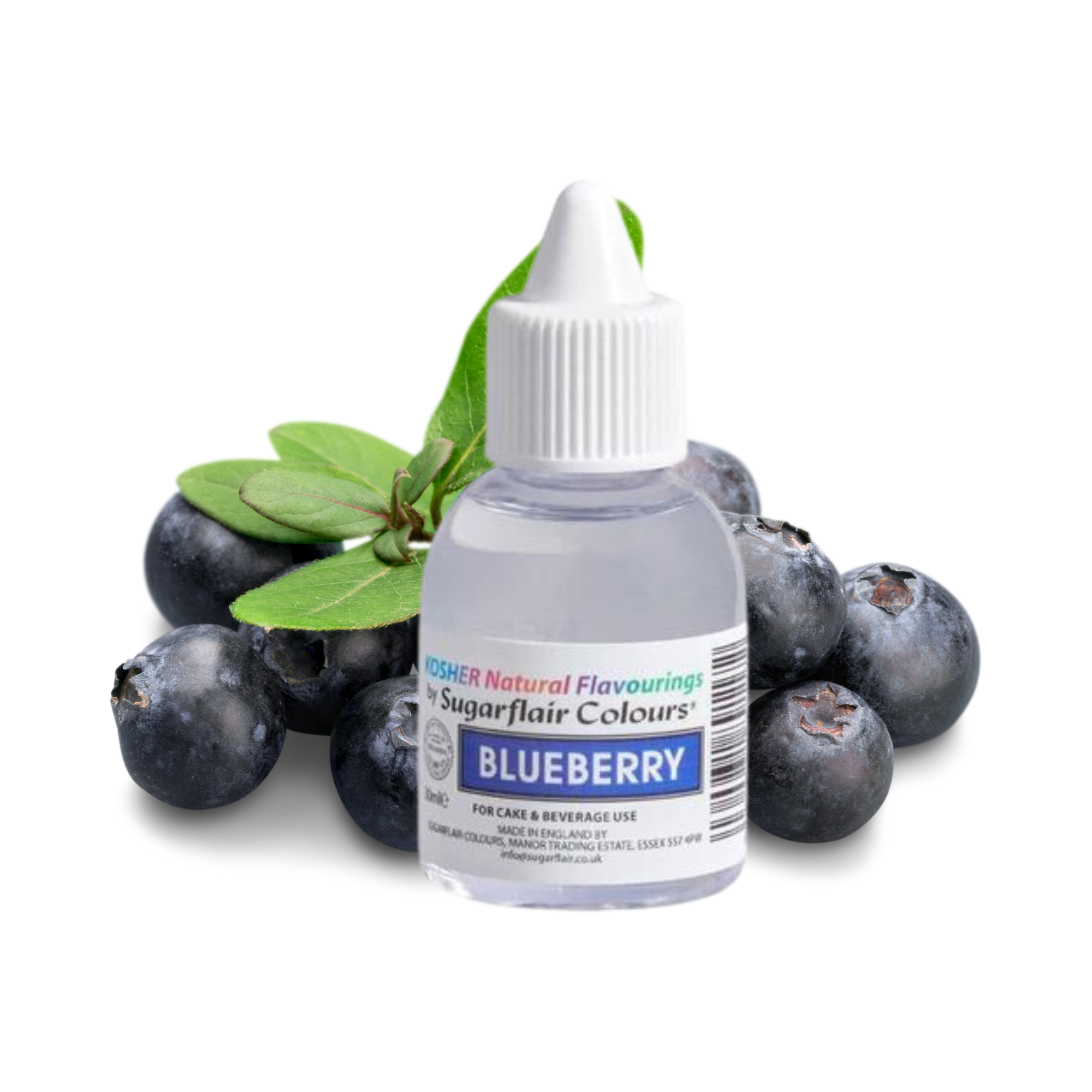 Sugarflair Blueberry - Kosher Concentrated Natural Flavour / Food Flavouring 30ml