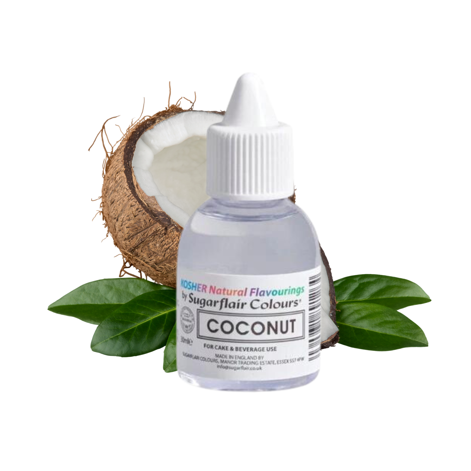 Sugarflair Coconut - Kosher Concentrated Natural Flavour / Food Flavouring 30ml