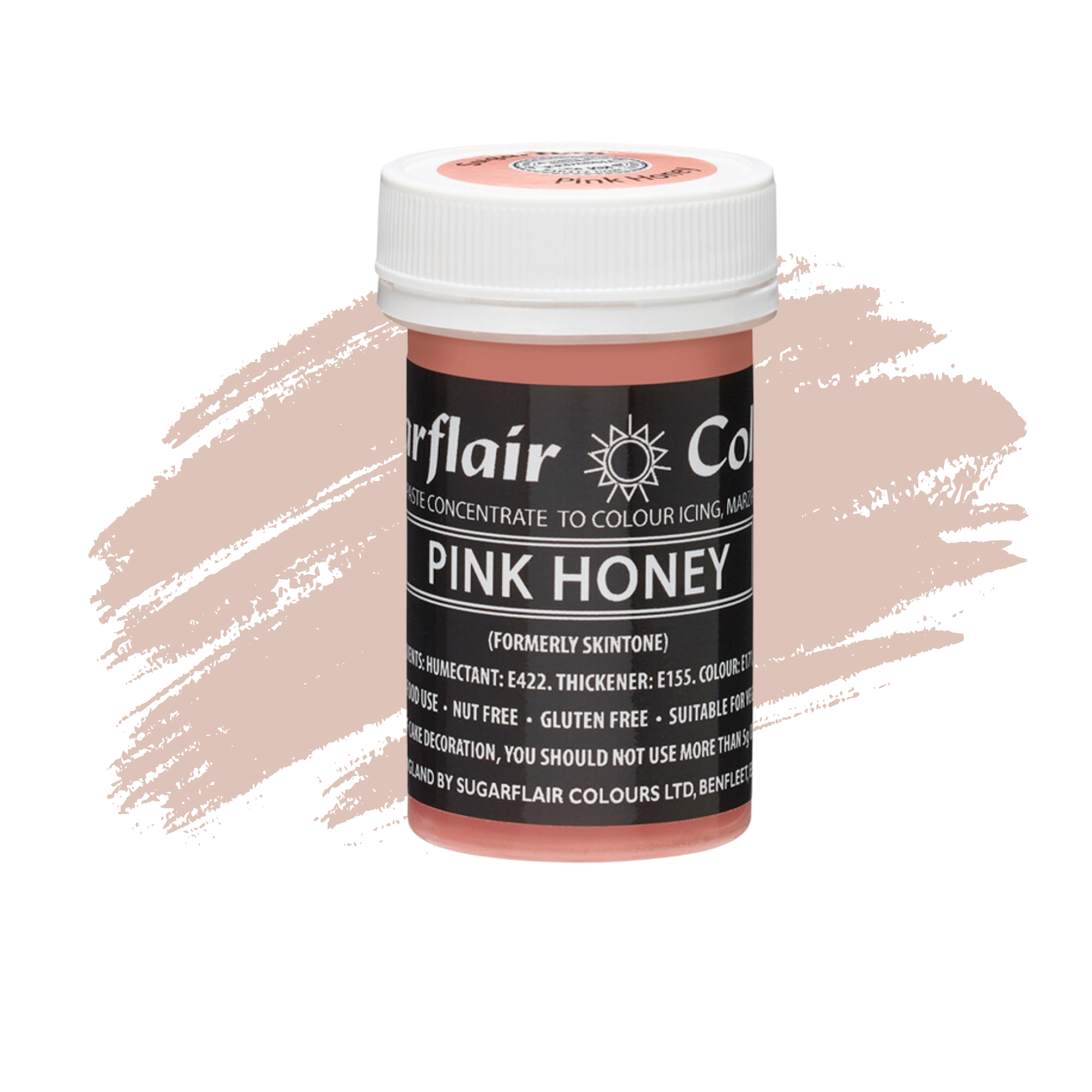 Sugarflair Paste Colours Concentrated Food Colouring - Pastel Pink Honey ( Formally Skintone ) - 25g