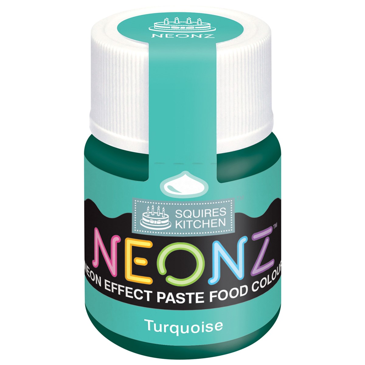 Squires Kitchen Neonz Neon Effect Concentrated Paste Food Colouring - 20g - Turquoise