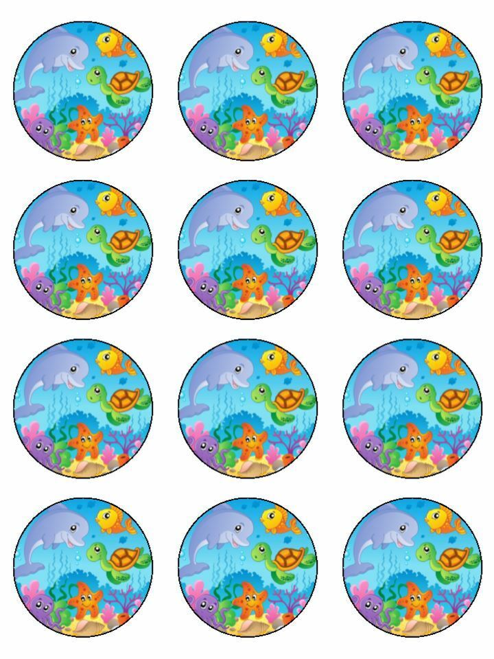 Buy Under The Sea Cupcake Toppers - 12pk Online