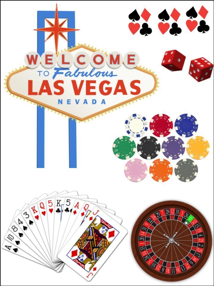 Las Vegas Poker chips cards nevada edible Printed Cake Decor Topper Icing Sheet  Toppers Decoration