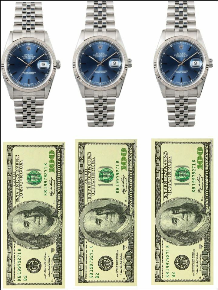 fashion Luxury Watch watch dollars money Edible Printed Cake Decor Topper Icing Sheet Toppers Decoration