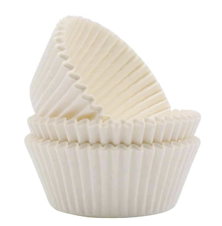 PME Pack of 60 White Paper Cupcake Baking Cases