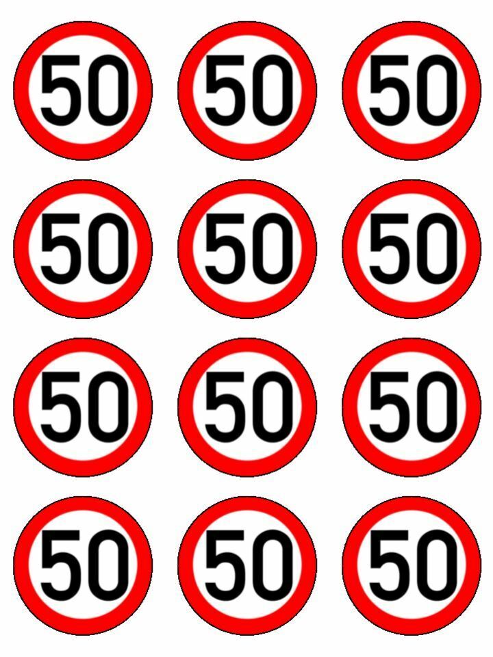 50th sign warning birthday