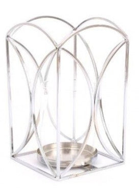 Silver Wired Lantern Candle Holder - The Cooks Cupboard Ltd