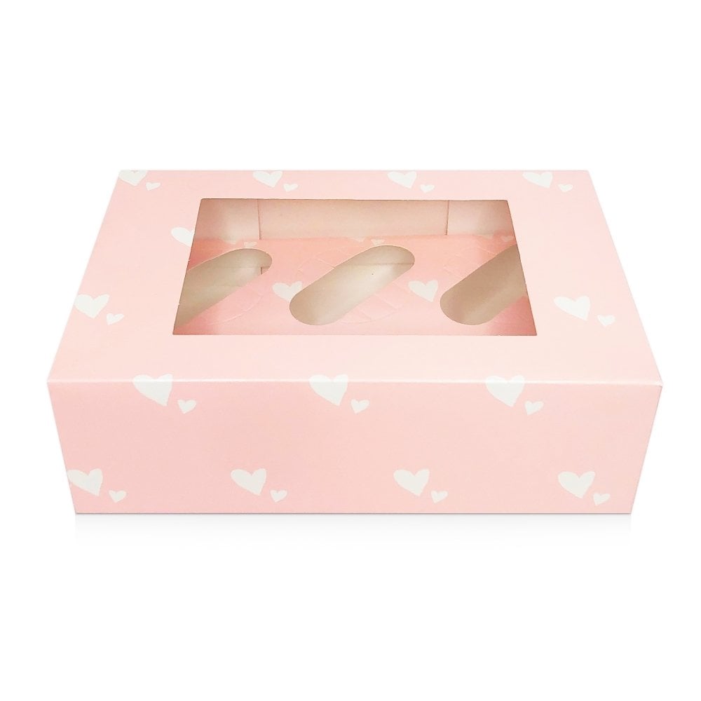 Pastel Pink Cupcake Box