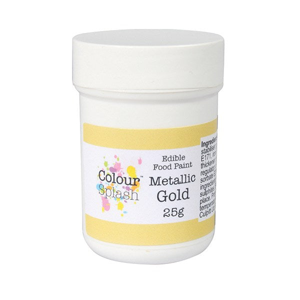 Colour Splash Edible Paint - Metallic Gold - The Cooks Cupboard Ltd
