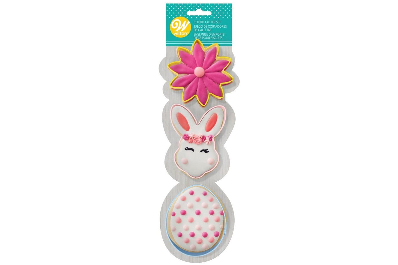 Wilton Cookie Cutter Easter Set - Bunny, Egg & Flower - The Cooks Cupboard Ltd