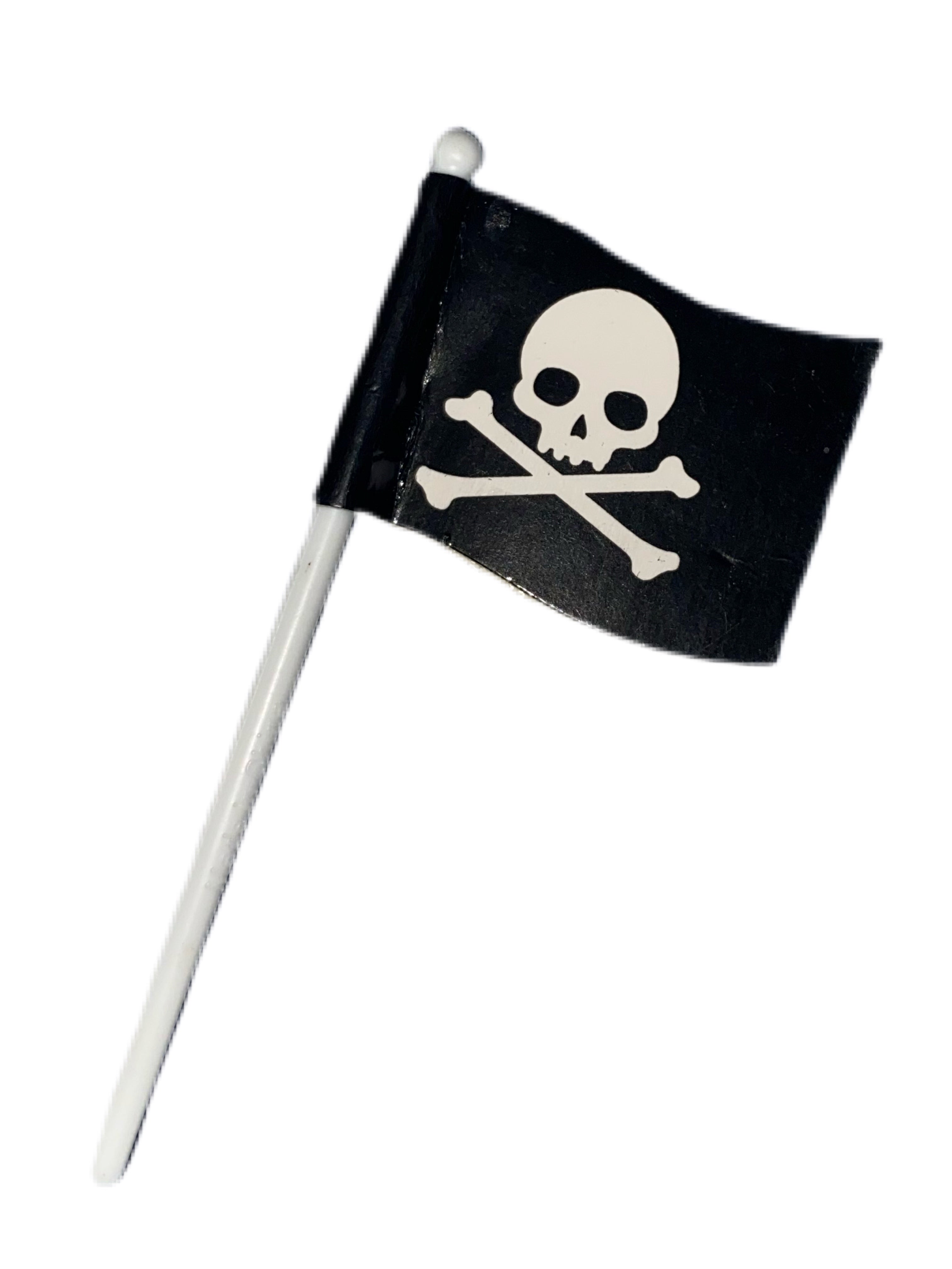 Pirate Skull and Cross Bones Flag Cupcake or Cake Topper Pic - The Cooks Cupboard Ltd
